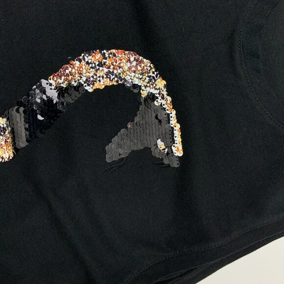 Zara Men’s Black Sequin Snake Tank Top Size Small - Picture 13 of 16